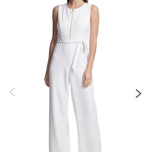 DKNY Wide-Leg Sleeveless Jumpsuit